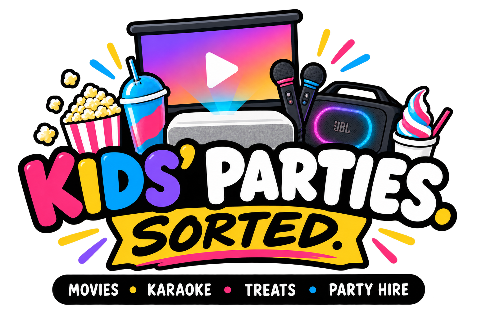 Kids' Parties, Sorted. logo
